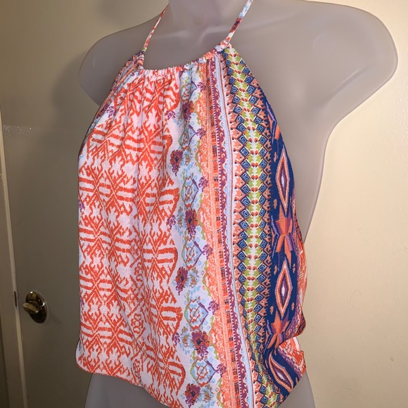 Ramy Brook printed halter top/coverup - Picture 2 of 8
